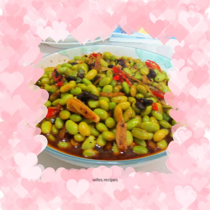 Braised soybeans---fermented with black bean sauce