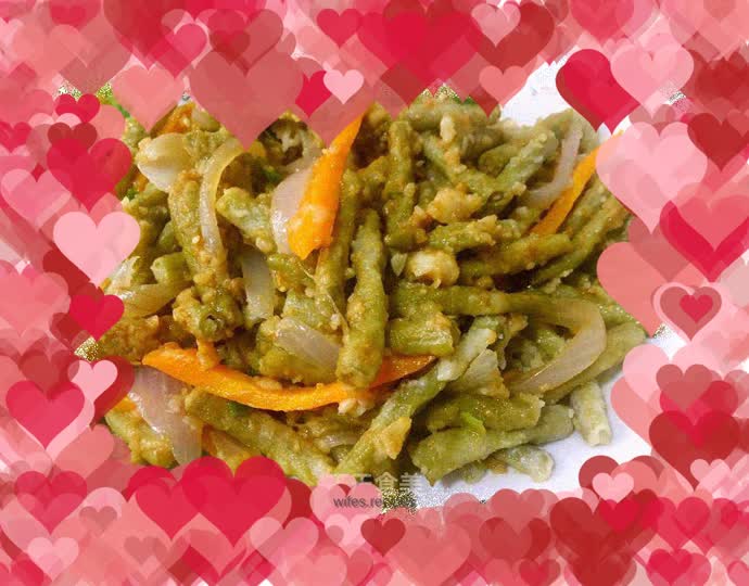 Delicious steamed beans