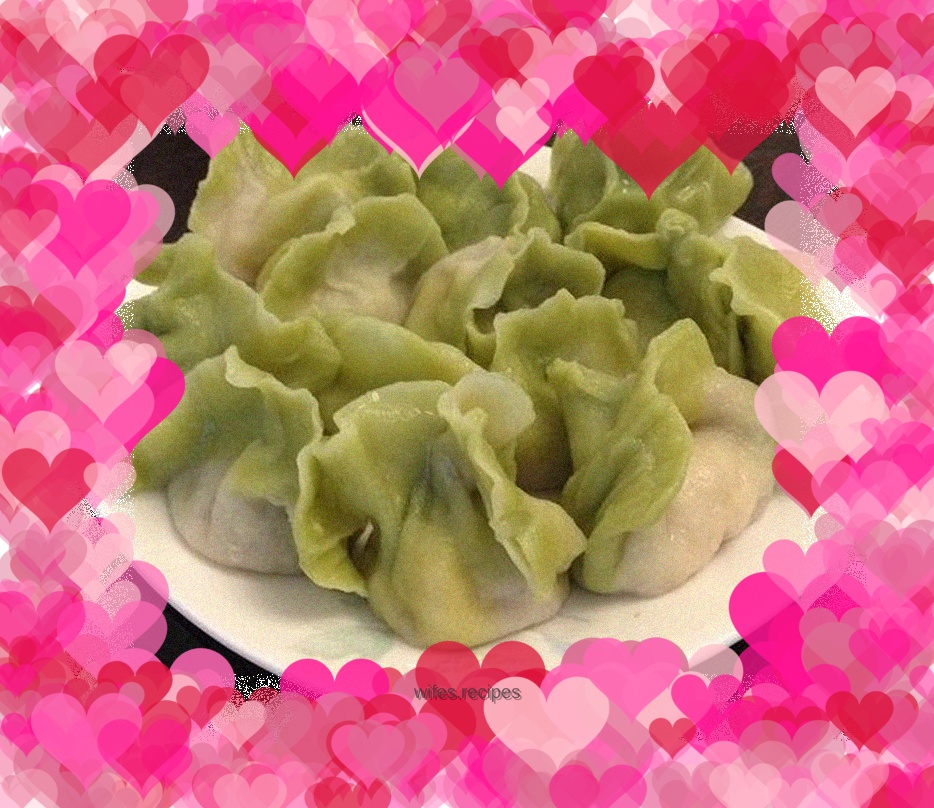 Zucchini, mutton and cabbage dumplings