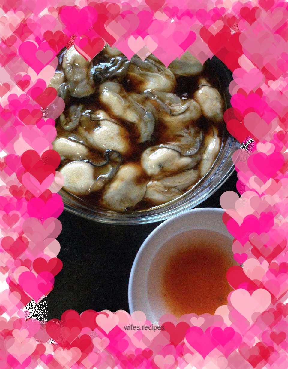 Oysters with bean paste