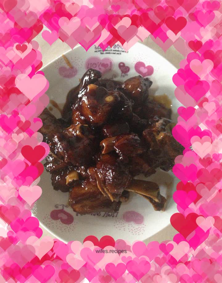 Classic and delicious pork ribs - sweet and sour pork ribs
