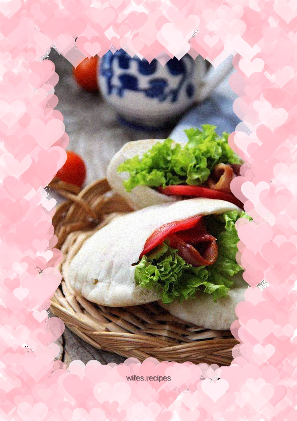 Mediterranean style: pocket bread---pita bread