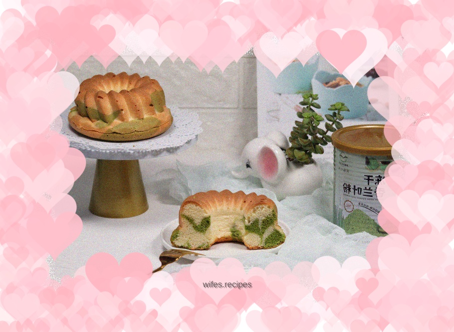 Colorful chiffon cake