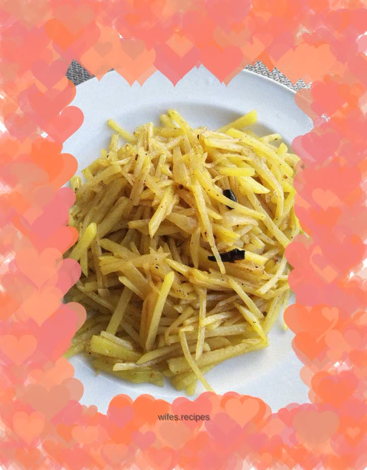 Vinegar potato shreds