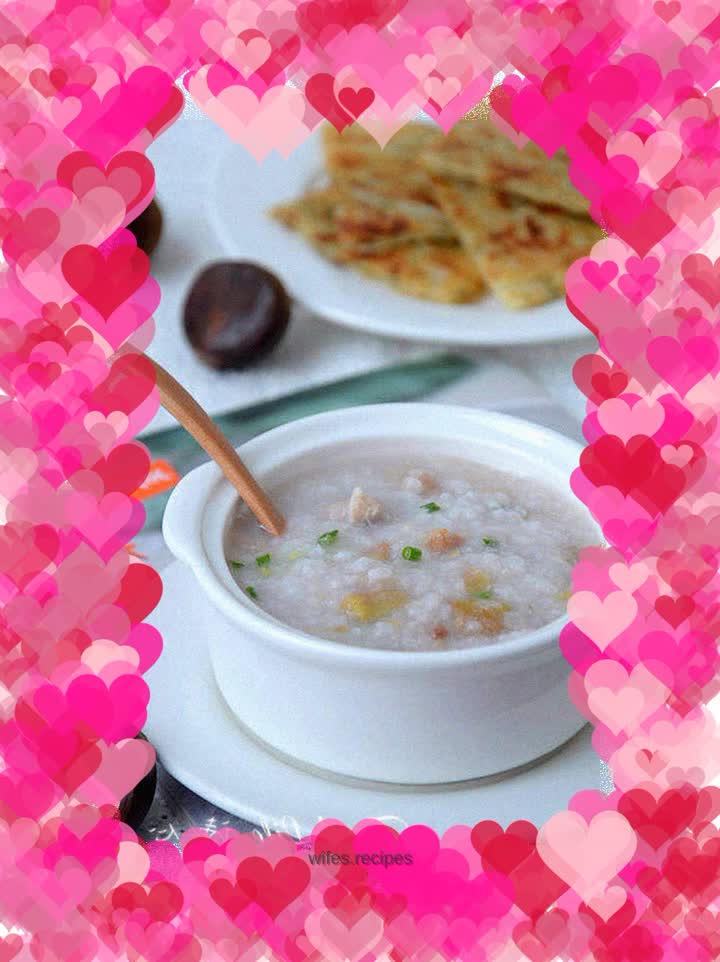 [Chestnut Chicken Porridge] --- A worry-free and nutritious stomach-warming breakfast