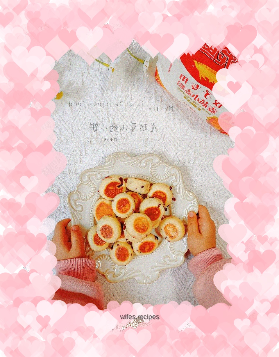 Pan version of sweet and sour cranberry yam pancakes