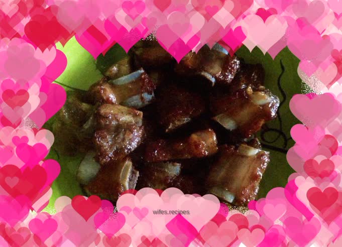 Oven grilled pork ribs