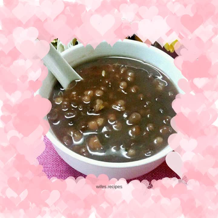 Red bean and barley oatmeal porridge