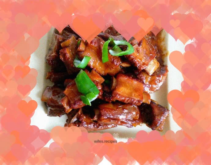 Braised pork ribs