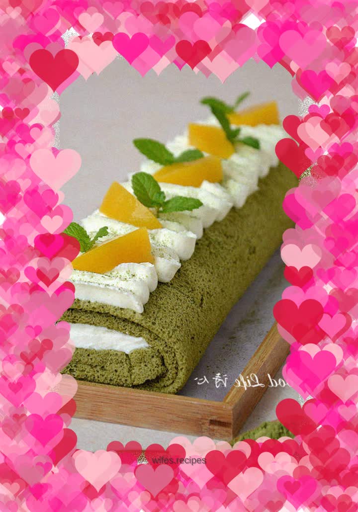 【Matcha Cake Roll】---The fresh green color in summer