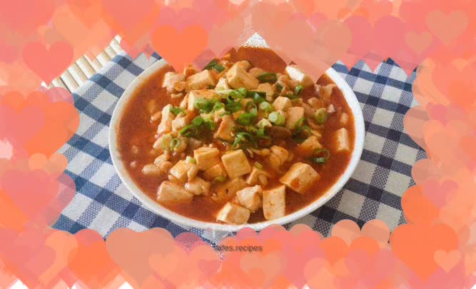 Tomato sauce chicken with tofu