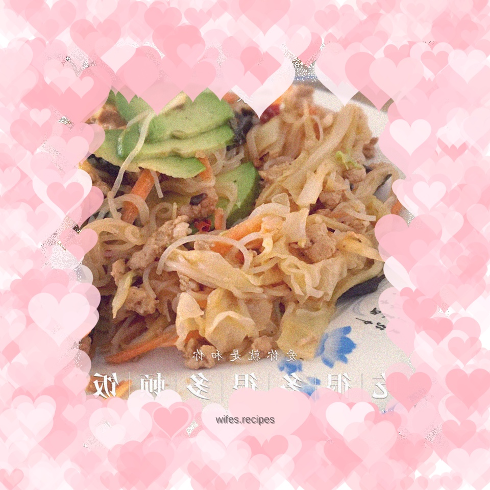 Minced Pork Vermicelli Mixed Vegetable