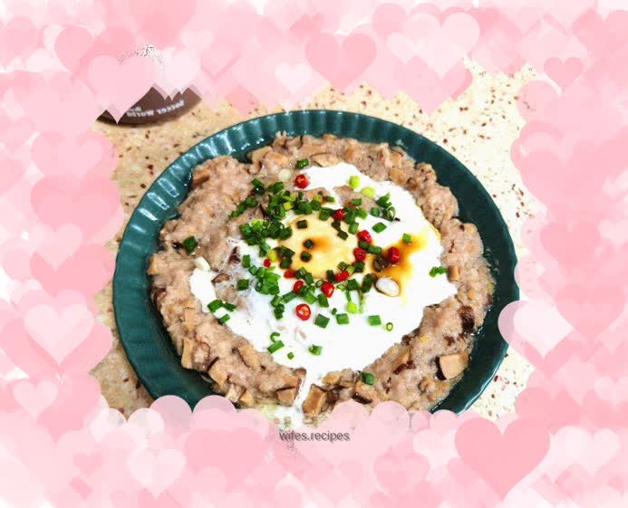 Steamed Pork Patties with Shiitake Mushrooms