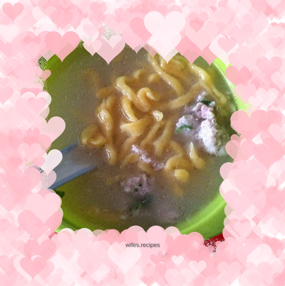 Hand-made carrot noodles