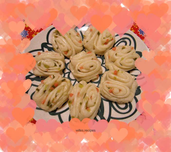 Scallion oil flower rolls