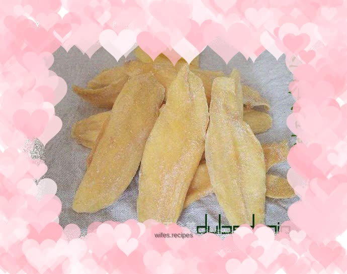 Handmade homemade dried mango