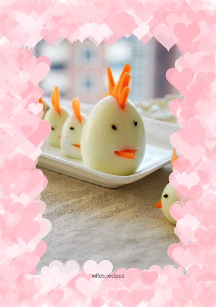 Mother Chicken and the happy chicks~~~The gorgeous transformation of hard-boiled eggs