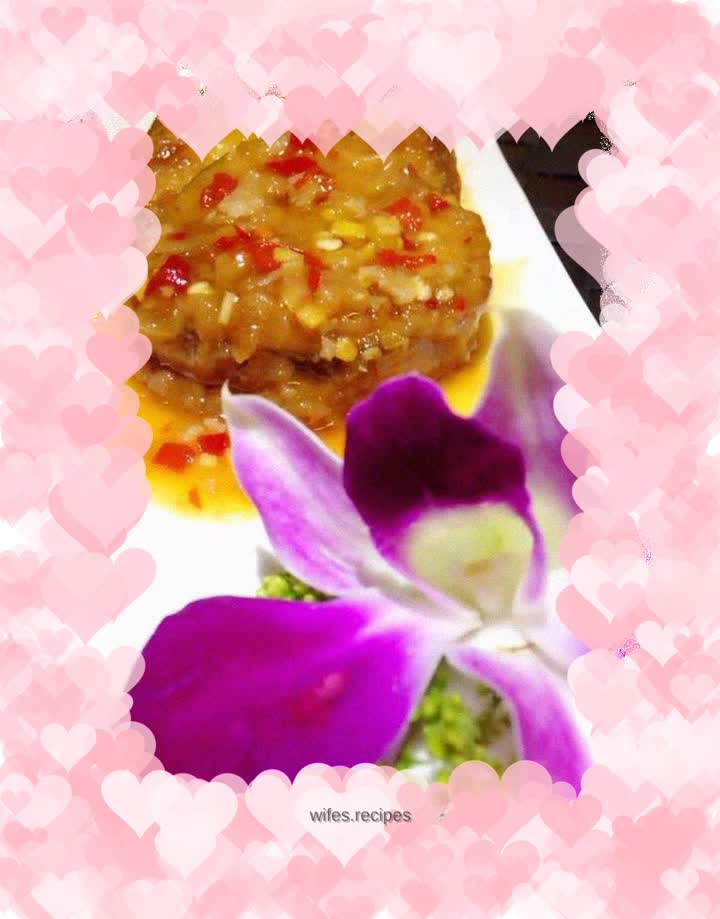 Fish-flavored eggplant cake