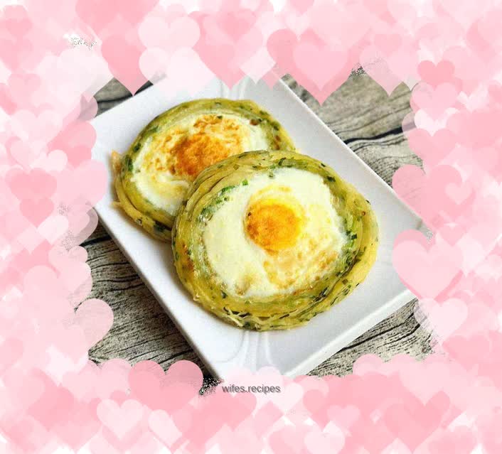 Egg, Chive and Scallion Pancake