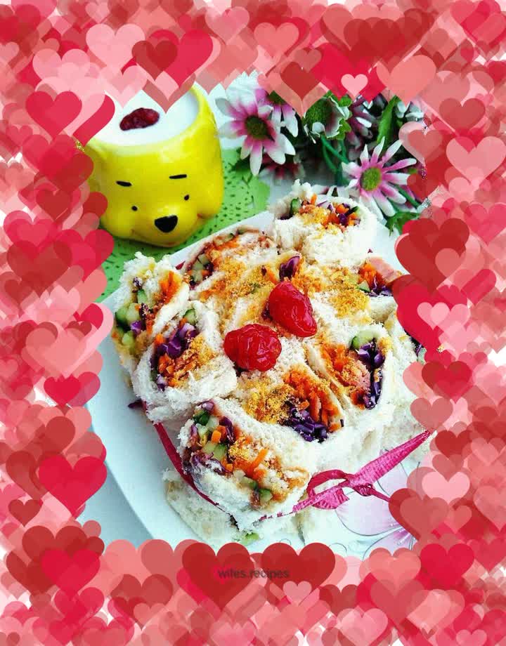 Vegetable toast rolls