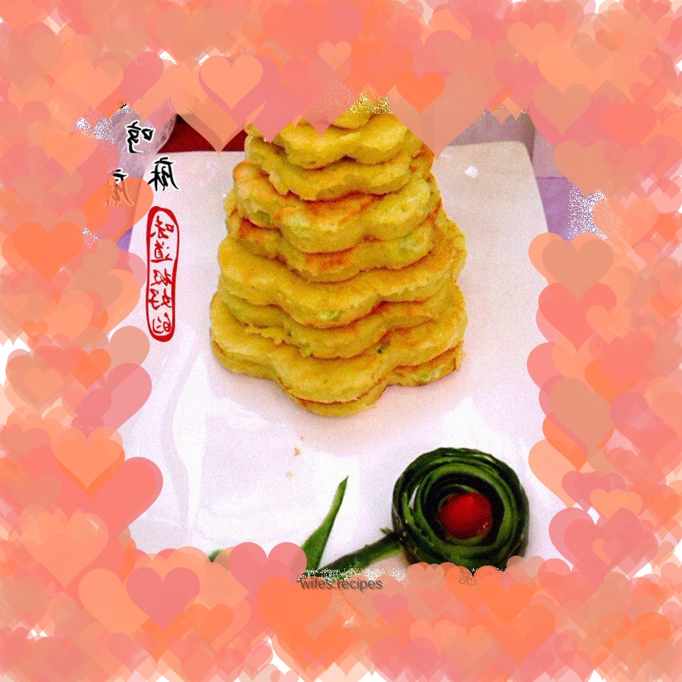 Cucumber egg pancake