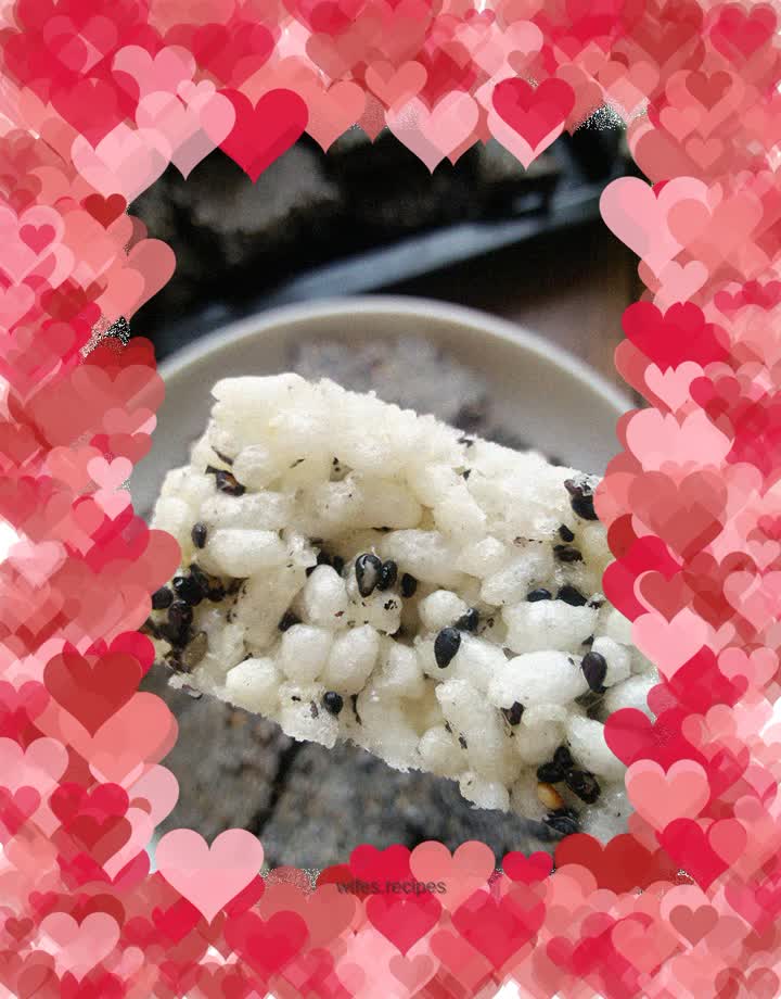 Homemade sesame rice krispie treats