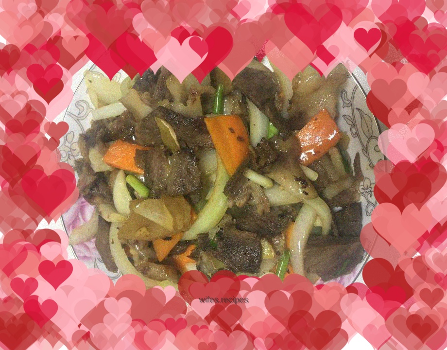 Home-style stir-fried pork head