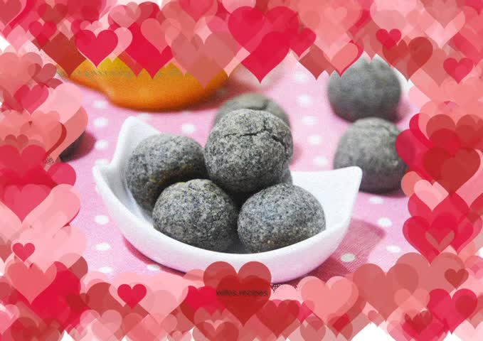 Black sesame crispy balls