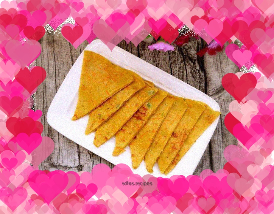 Carrot and shrimp skin egg pancake