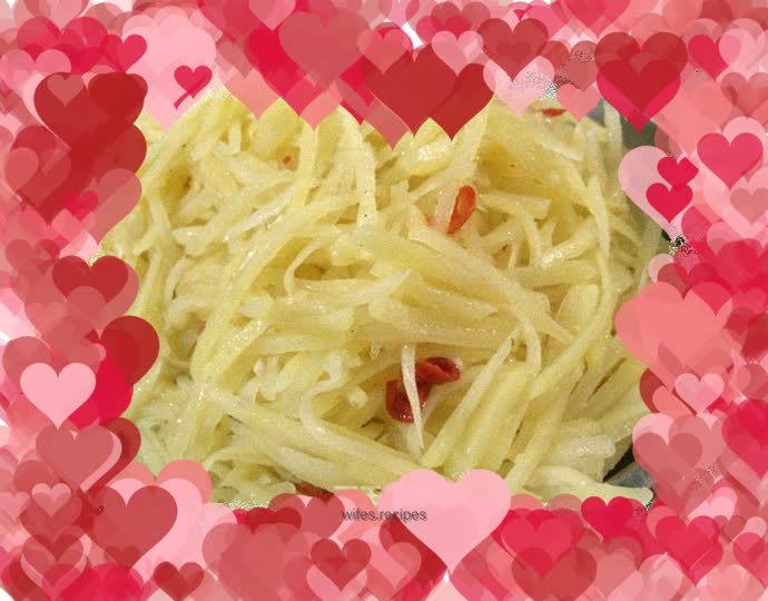 Vinegar potato shreds----summer appetizer, porridge and side dishes