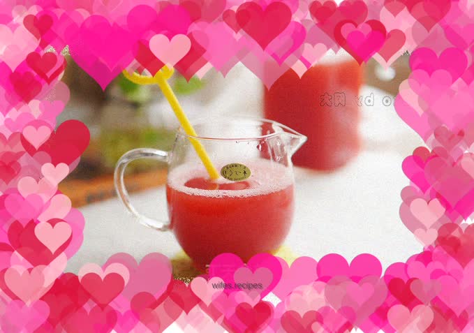 Freshly squeezed watermelon juice