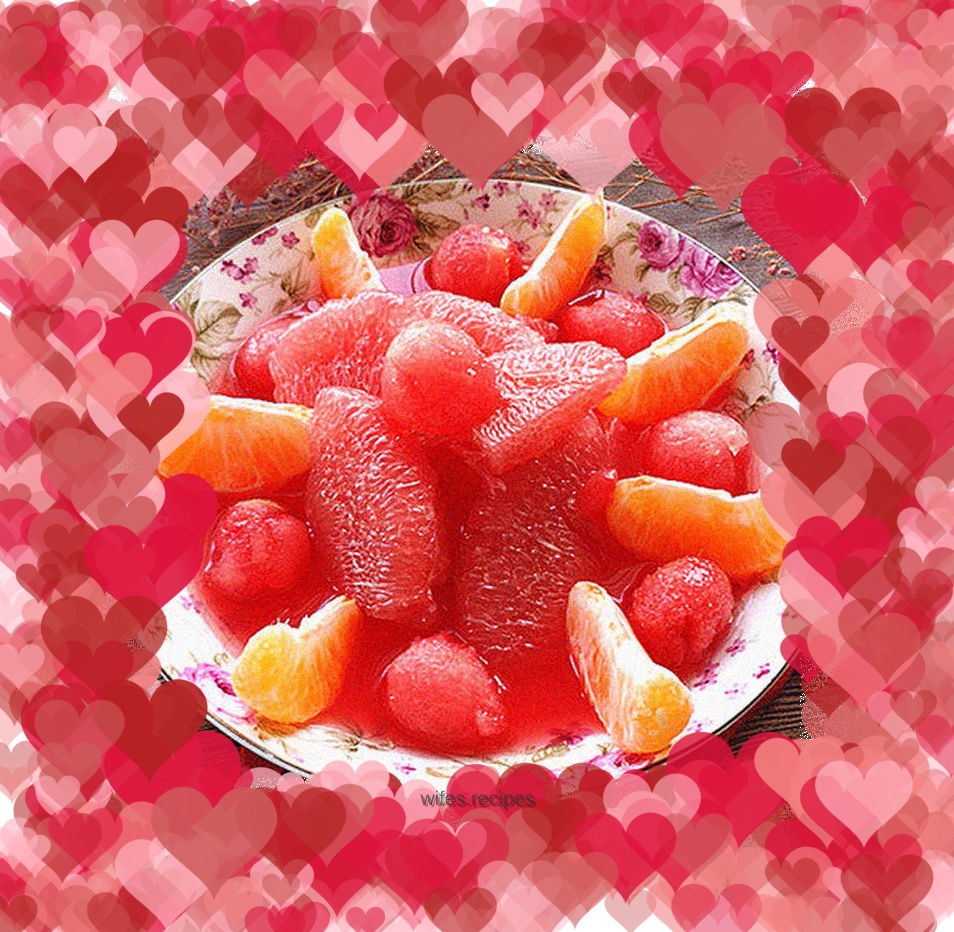 Honey watermelon juice compote