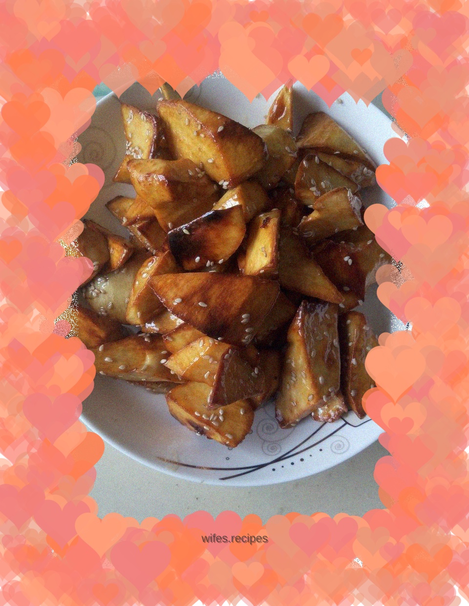 Shredded sweet potato