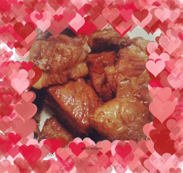 Homemade fermented bean curd braised pork ribs