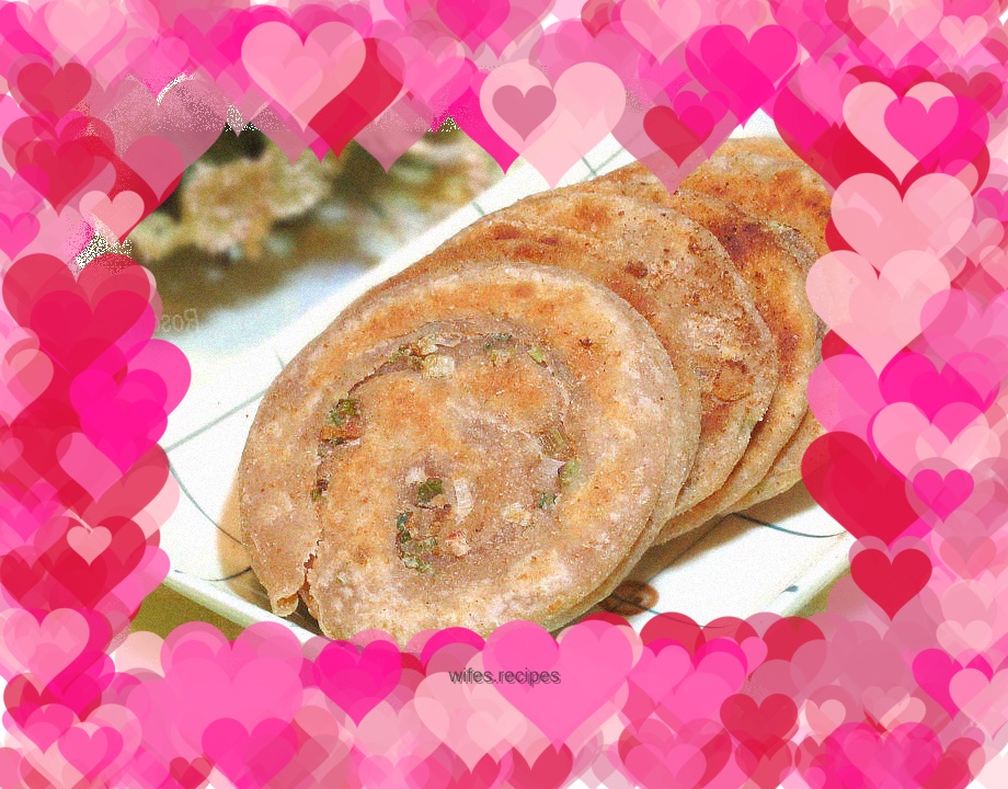 Whole wheat scallion pancake