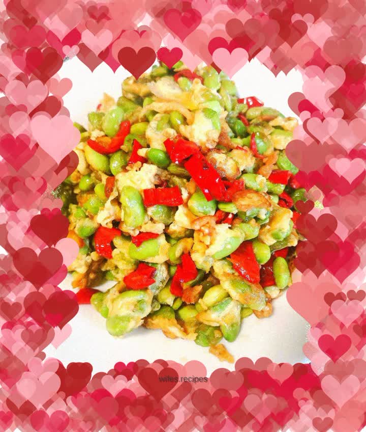 Edamame scrambled eggs