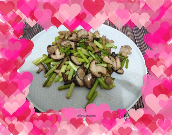 Stir-fried Pork with Garlic Mushrooms