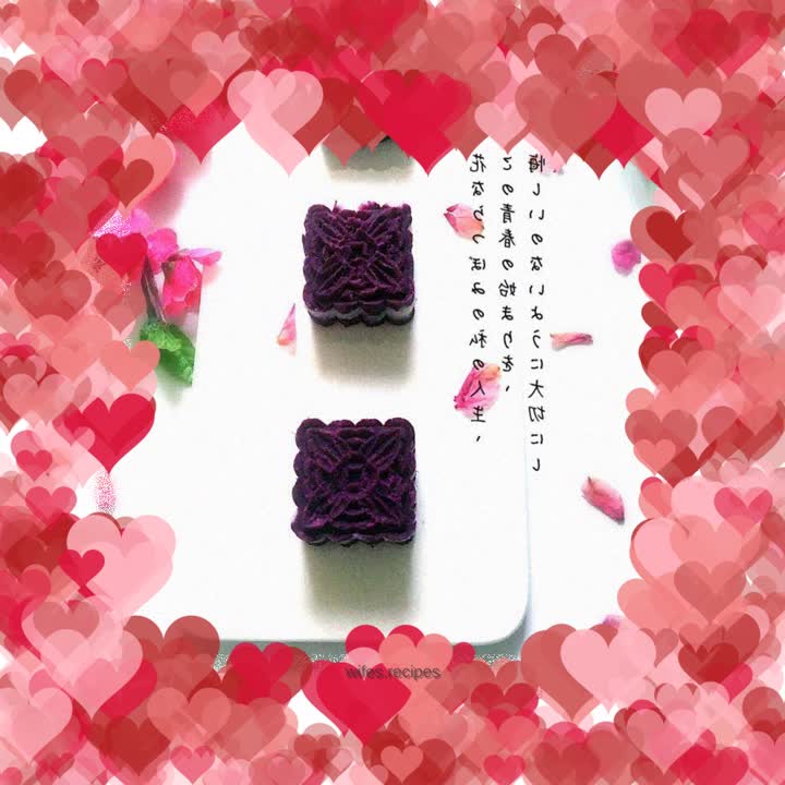 Purple sweet potato and yam cake