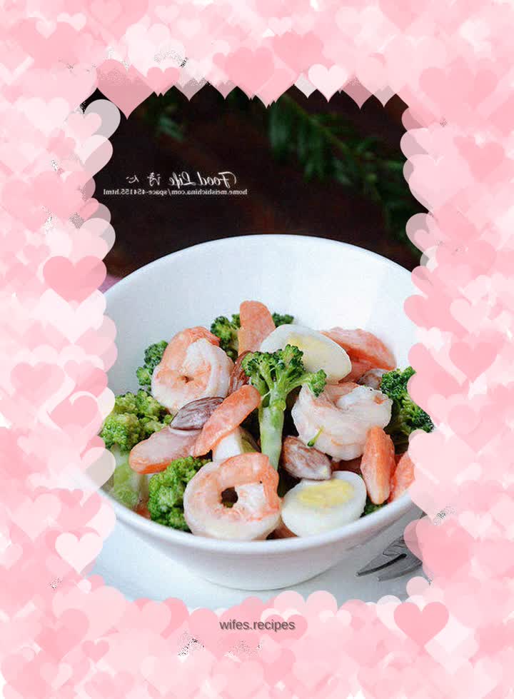 [Shrimp and Nut Salad]---Make your child’s breakfast nutritious and delicious