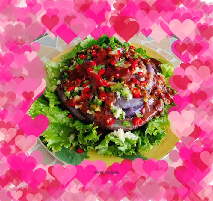 Eggplant with soy sauce