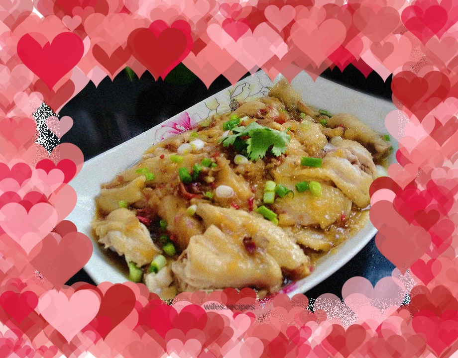 Chicken drizzled with shallots (homestyle version)