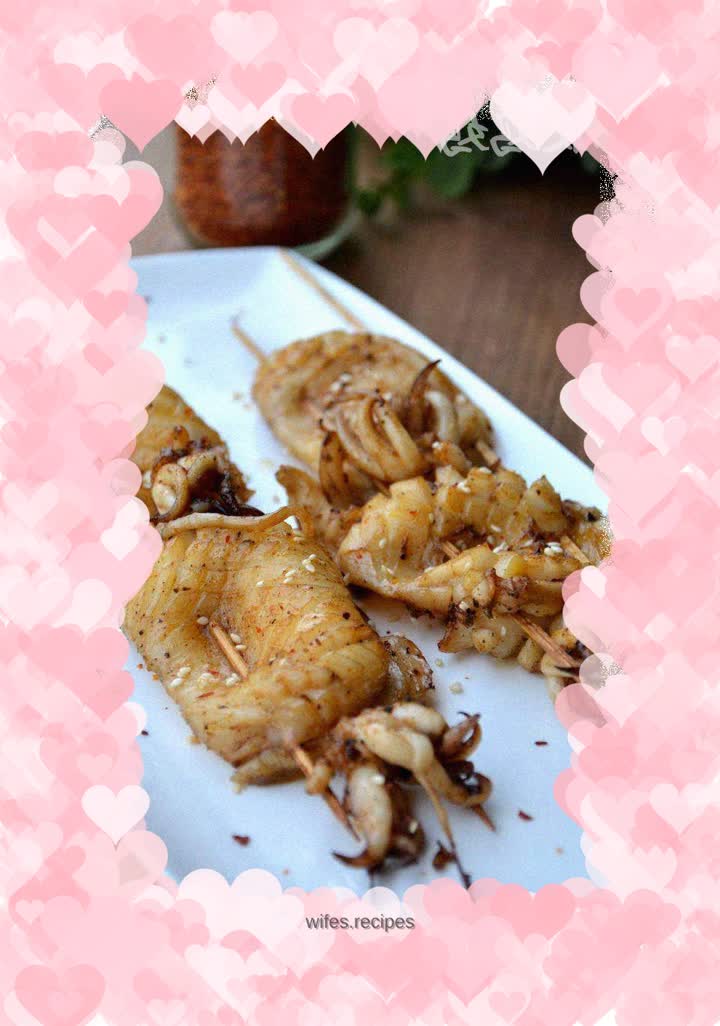 Grilled cuttlefish with black pepper