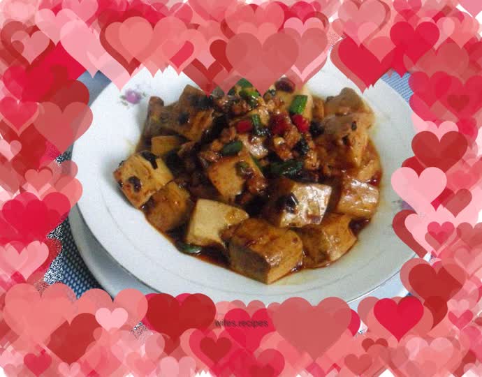 Black Bean Flavor Minced Pork Tofu