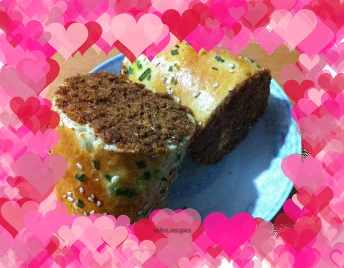 Meat floss roll bread