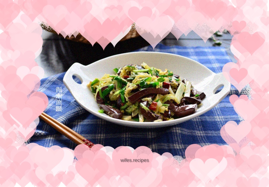 Smog star dish: Stir-fried blood tofu with Chinese cabbage