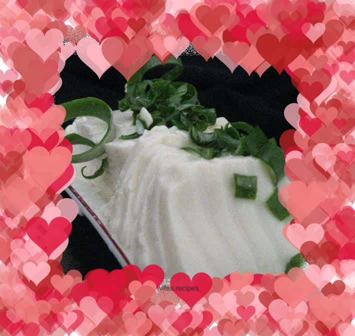 Fake shallot version of shallot mixed with tofu