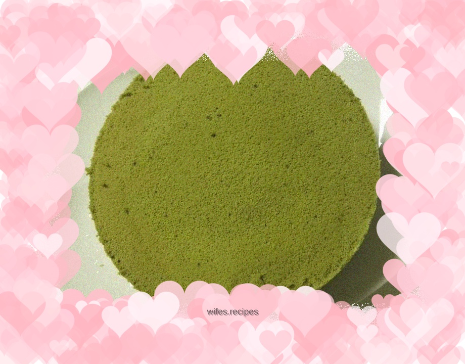 Eight-inch matcha steamed rice cake