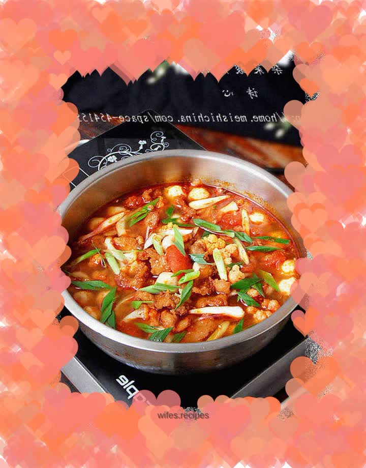 【Hot and sour mixed vegetable soup】---warm the body, heart and stomach