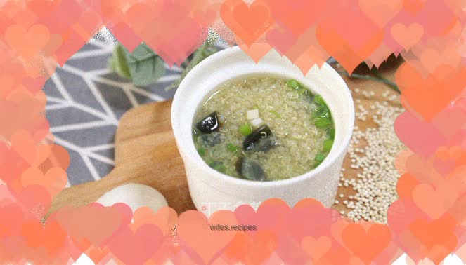 Quinoa and preserved egg porridge