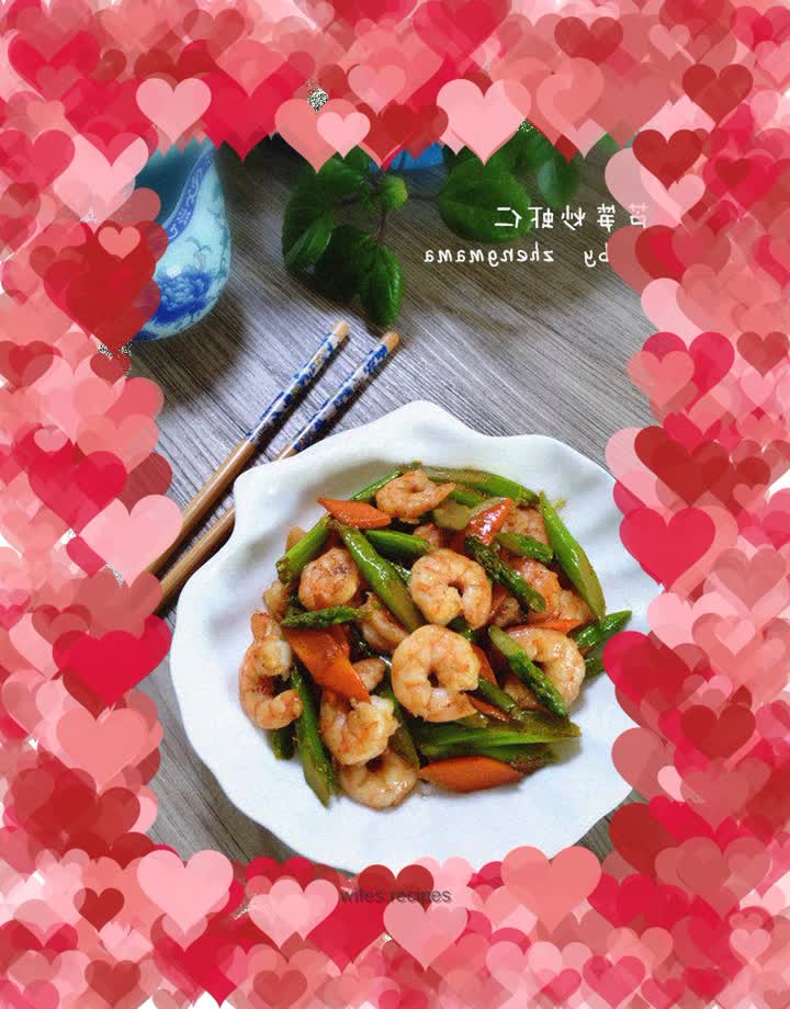 Stir-fried Asparagus and Shrimp